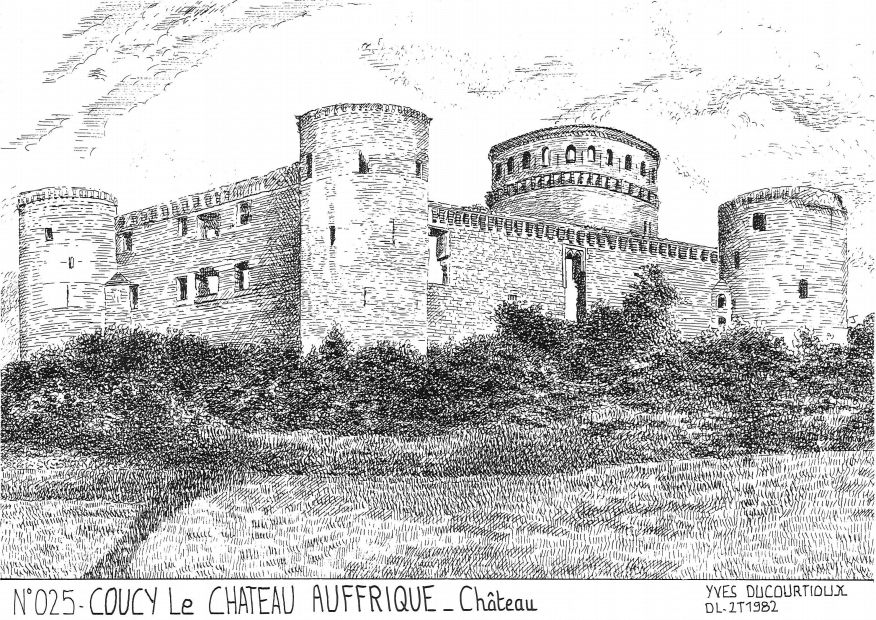 N 02005 - COUCY LE CHATEAU AUFFRIQUE - château
